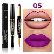 Waterproof Matte Lipstick Pencil Lip Liner Makeup Contour Tint Red Lasting Moisturizing Makeup Contour Cosmetics