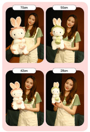 Countryside Style Fluffy Plush Rabbit Toys Lovely Cute Home Bedroom Decor Holiday Gifts