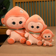 Cute Peach Monkey Plush Toys Lovely Animal Stuffed Dolls Home Decor Gift For Friends Girls