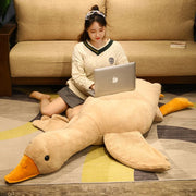 Giant Duck Plush Toys Fluffy Sleep Pillow Goose Doll for Rest and Reading Home Decor HolidaY Gifts
