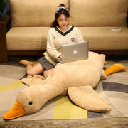 Giant Duck Plush Toys Floor Mat Kids Gift Cute Animal Stuffed Swan Goose Soft Dolls