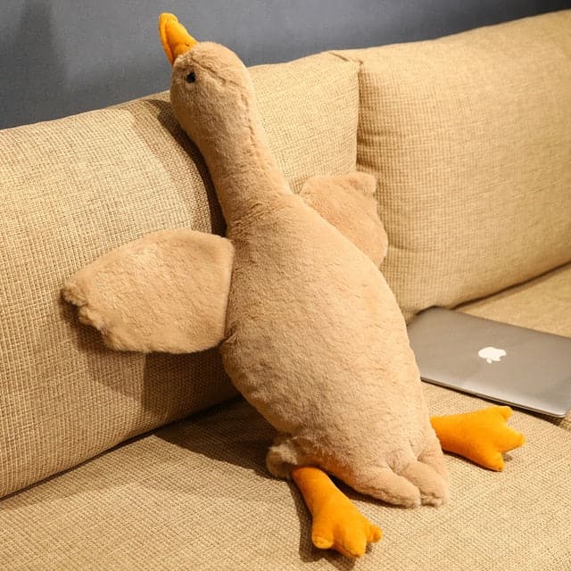 Giant Duck Plush Toys Floor Mat Kids Gift Cute Animal Stuffed Swan Goose Soft Dolls