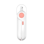 LED Pet Nail Clipper Scissors Professional Stainless Steel Nail Cutter Cat Claw Cutting Machine Puppy Kitten Beauty Scissors