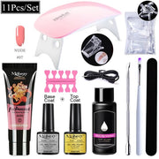 Acrylic Building LED Nail Gel Polish Polygels Poly Nail Gel Manicure Set