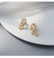 New Trendy Long Butterfly Clip Earrings Ear Hook Pearl Ear Clips Without Pierced Ears Chain Earrings Women Girls Jewelry