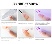 Solid Nail Tip Gel For Quickly Extend Nail For Gel Polish Varnish Extension Nail Art Tips UV/LED Gel Lacquer