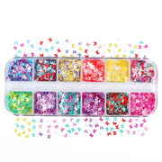 1 Set Natural Floral Nail Art Decorations Mixed Color Nail Decal Jewelry Dried Flower Accessories For DIY Manicure Design