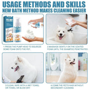 60ml Pet Cleaning Shampoo Dog Shower Gel Cleaning Foam Cat Puppy Bath Cleaning Gel