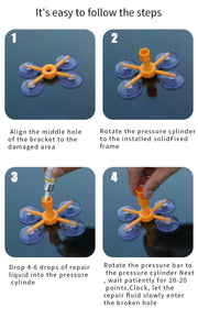 Car Windshield Blade Fluid Glass Repair Auto Glass Nano Repair Liquid DIY Window Repair Tool From Scratch Crack Reduction