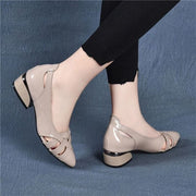 Women Flats Hollow Out Slip On Shallow Ladies Shoes Pointed Toe Casual Shoe Summer Fashion Low Heels Plus Size