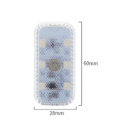 1pcs Mini Car Interior Light Wireless Led Lights Ambient Lamp Chargeable Night Reading Roof Ceiling Light USB Charging 5V