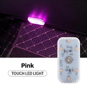 1pcs Mini Car Interior Light Wireless Led Lights Ambient Lamp Chargeable Night Reading Roof Ceiling Light USB Charging 5V