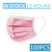 10-100pcs Disposable Face Mouth Masks 3-Layer Filter Anti Dust Smog Earloop Breathable Gauze Mascarilla Black Mascaras Masque