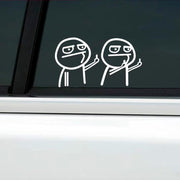 ZG Funny Middle Finger Reflective Vinyl Car Sticker Bike Bicycle Decal Styling Decor Exterior Accessories