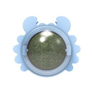 Cat Toys Cat Treat Toys Snack Self-Adhesive 360¡ã Rotated Catnip Ball Cats Wall Mount Molar Teething Toy For Cats Ball