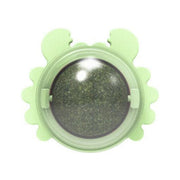 Cat Toys Cat Treat Toys Snack Self-Adhesive 360¡ã Rotated Catnip Ball Cats Wall Mount Molar Teething Toy For Cats Ball