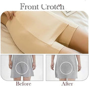 Double-Layer Front Crotch Ice Silk Safety Shorts Soft Solid Stretch Women's Safety Panties