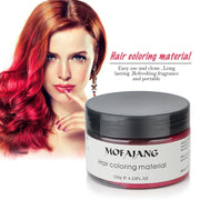 Seven Colors Hair Color Wax Hair Dye Temporary Disposable Hair Chalk Paste Creme Modeling Easy Wash
